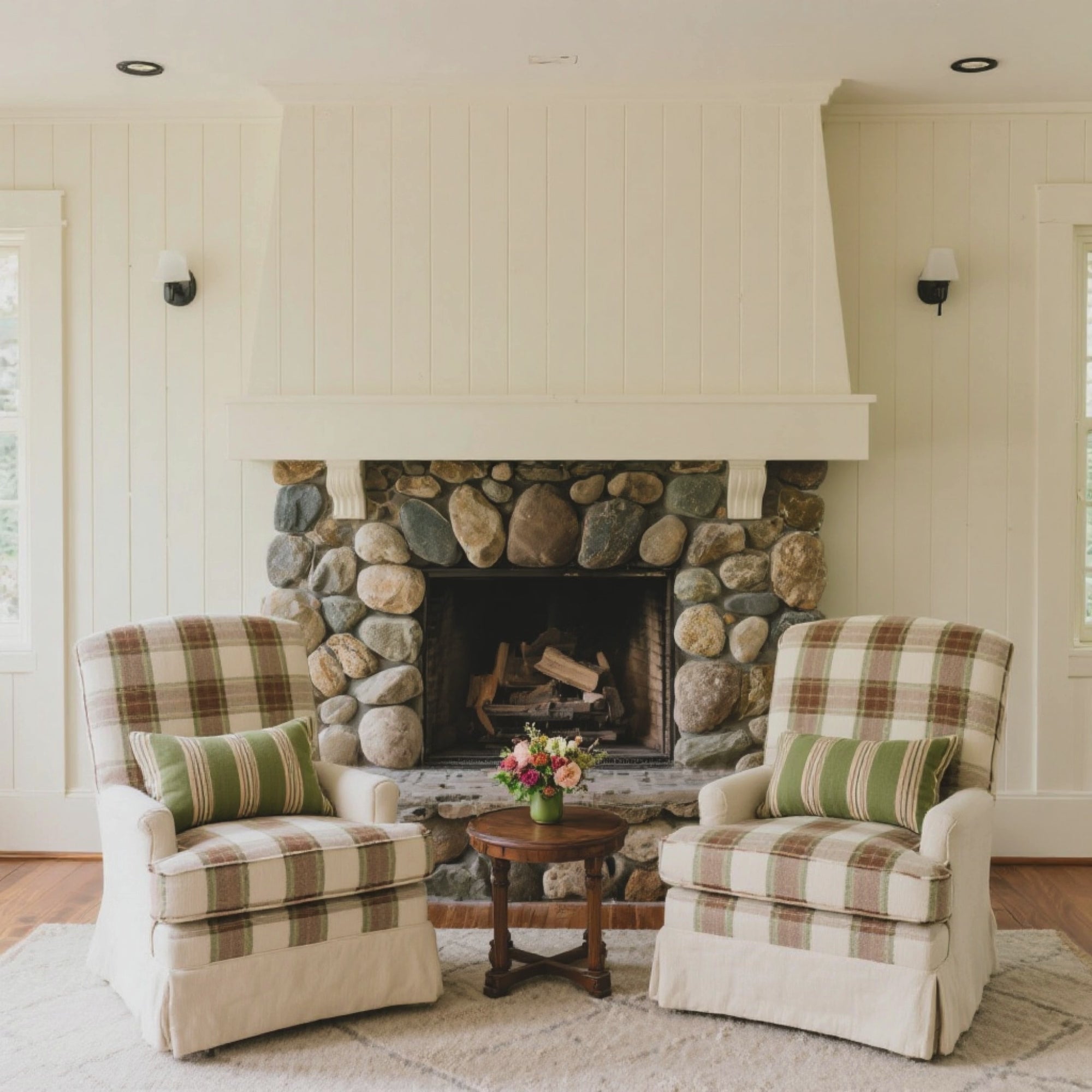 Two White Labs in a Mountain Meadow | Wall Art